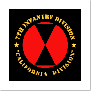7th Infantry Division - California Division wo Bkgrd Posters and Art